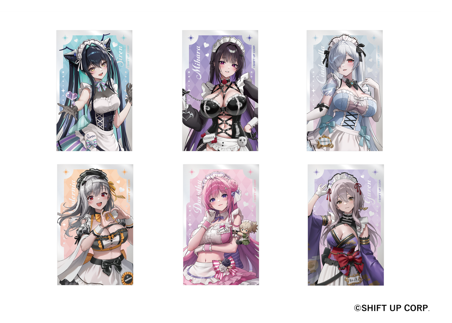 トレーディングクリアカード 等身ver.(全6種) - 勝利の女神:NIKKE 第2弾