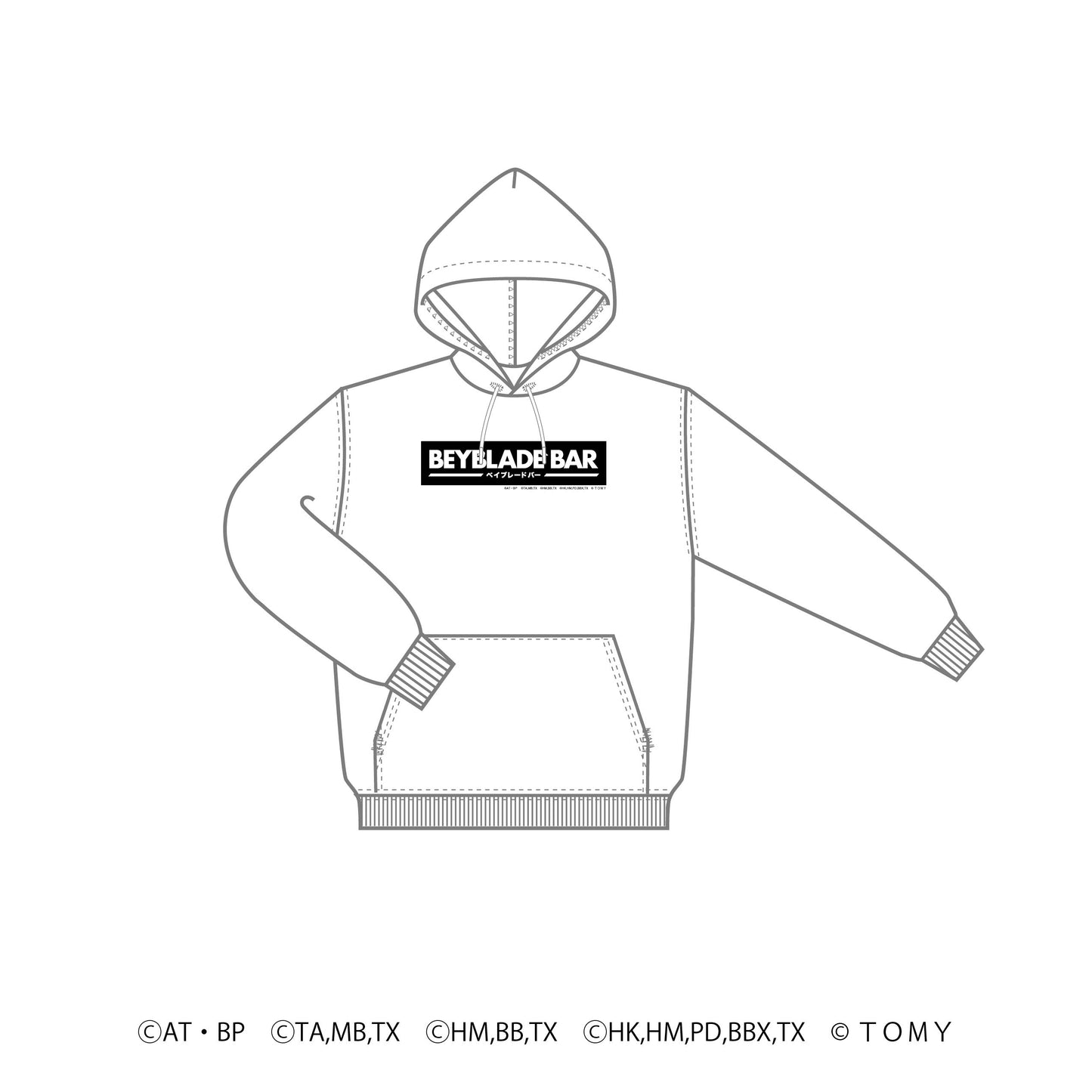 BEYBLADE BAR オリジナルオーバーサイズパーカー(M・L・XL)