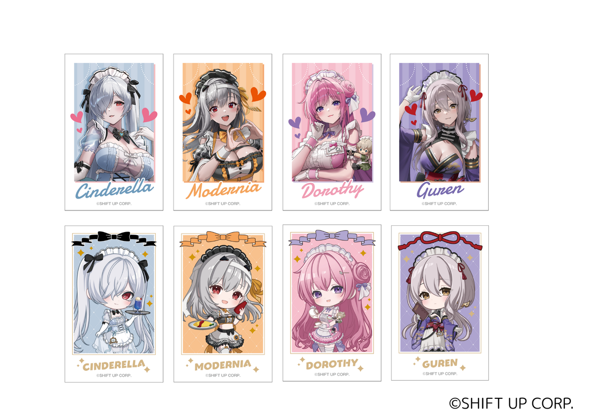 トレーディングフォトカード（全8種）- 勝利の女神：NIKKE Collaboration Cafe 第1弾