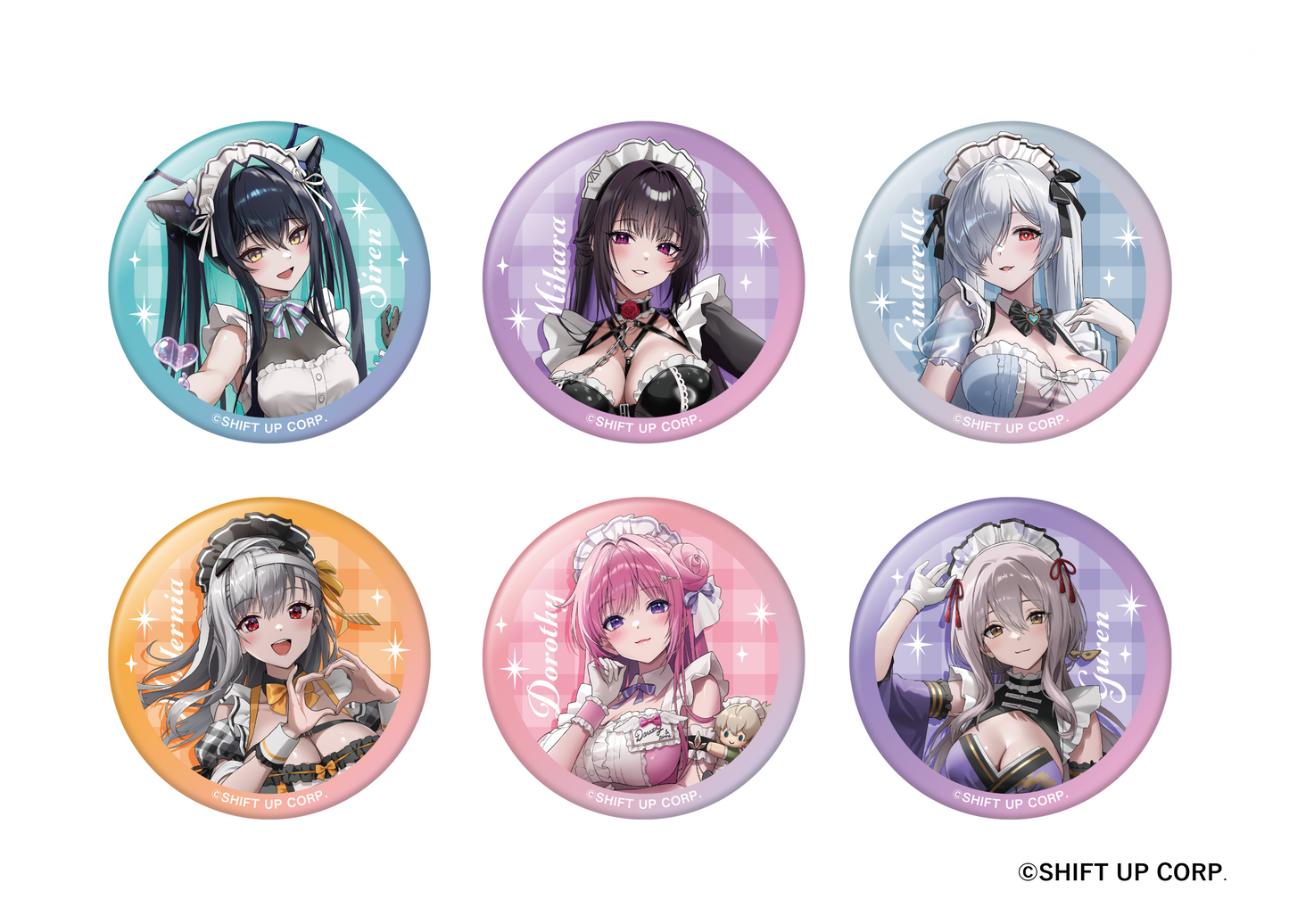 トレーディング缶バッジ（全6種） - 勝利の女神：NIKKE 第2弾