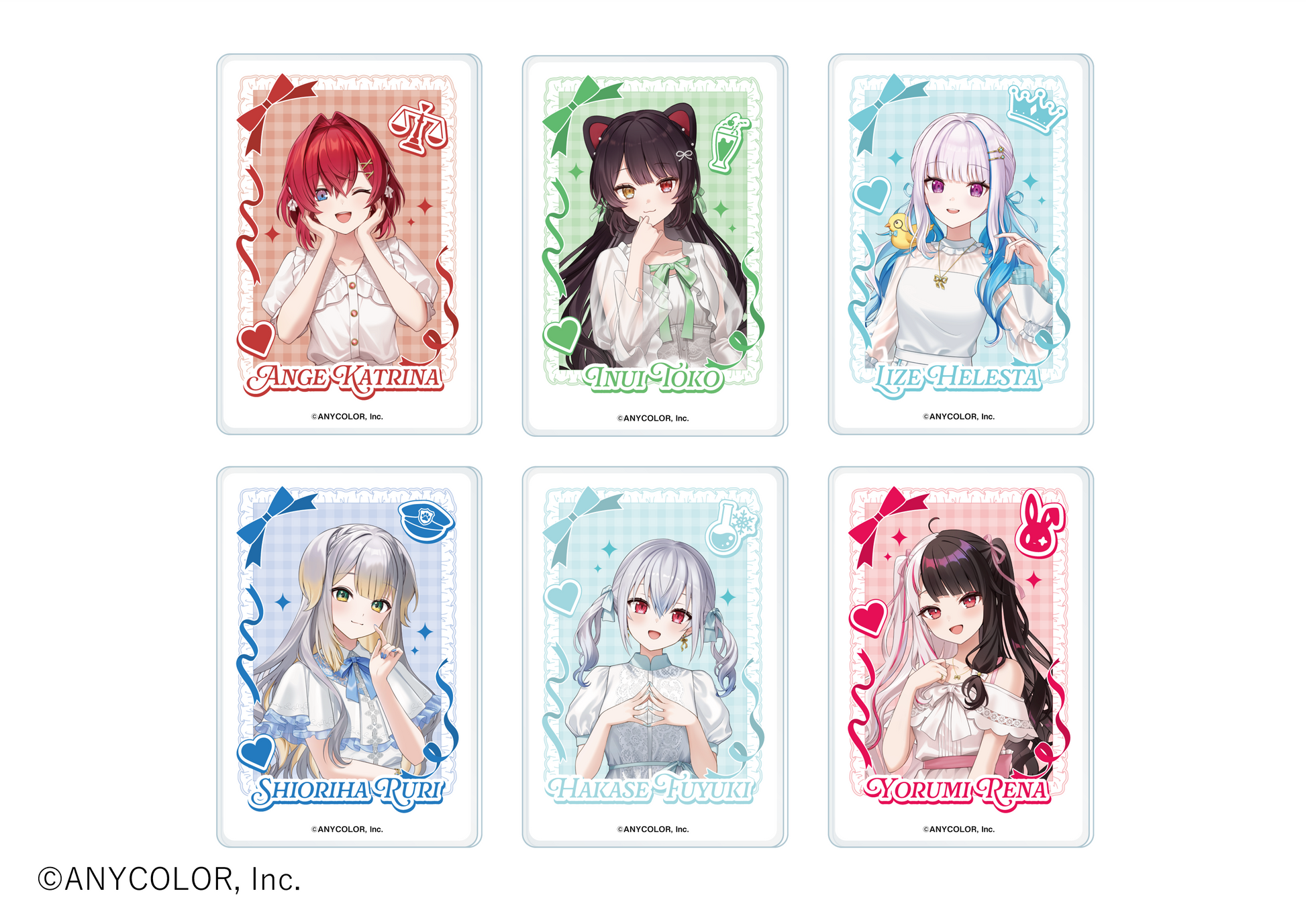 トレーディングクリアカード A（全6種）- にじさんじCafe – and