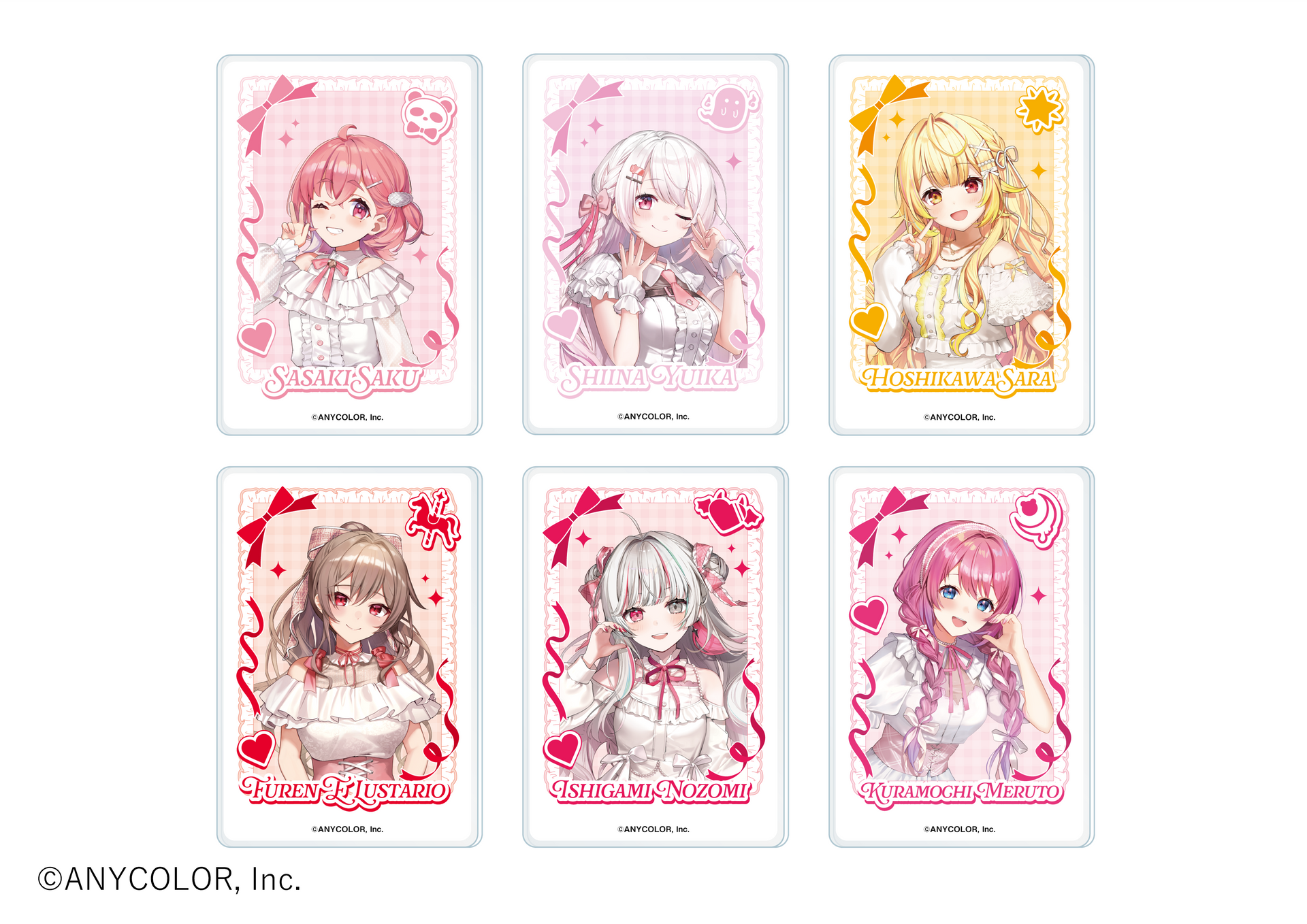 トレーディングクリアカード B（全6種）- にじさんじCafe – and