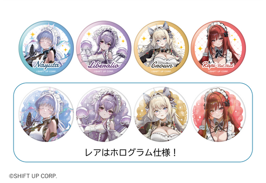 NIKKEコラボカフェ第三弾　クラウン缶バッジ　ホロ 勝利の女神:NIKKE× and GALLERY Collaboration Cafe 第3弾 – and