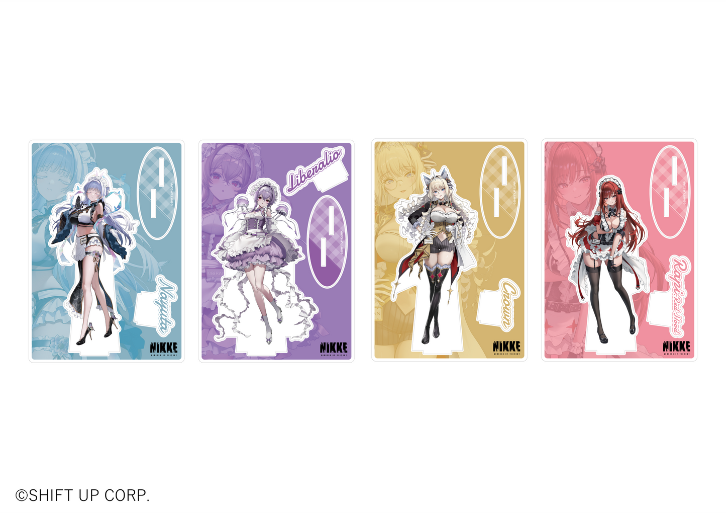 勝利の女神 NIKKE and GALLERY BIGアクリルスタンド 3個 BIGアクリルスタンド（全4種）- 勝利の女神：NIKKE Collaboration Cafe