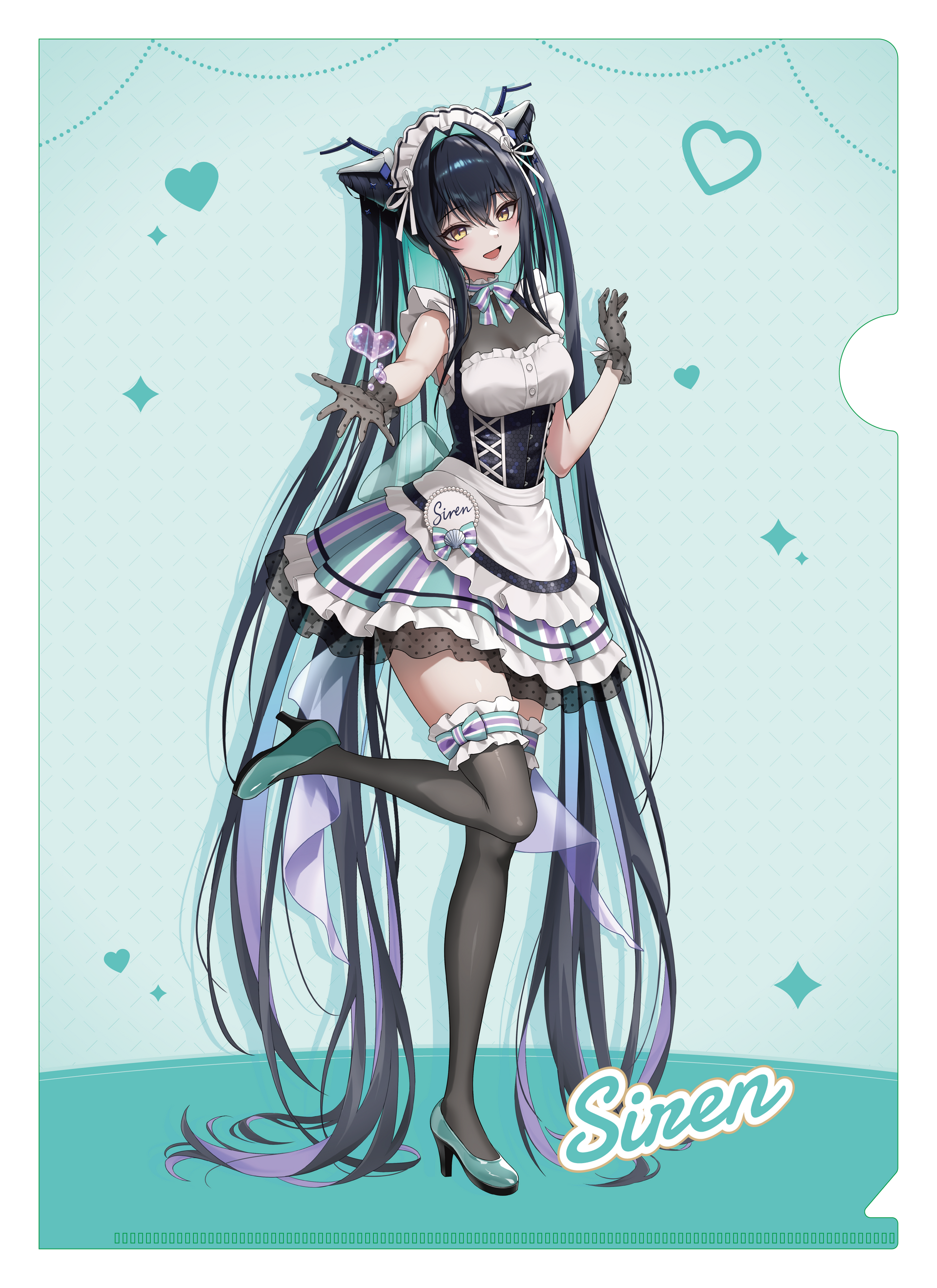 勝利の女神 NIKKE　ニケ　クリアブロマイド　アニス　箔押し　レア　希少 NK2_clearfile_0821_siren_omo.