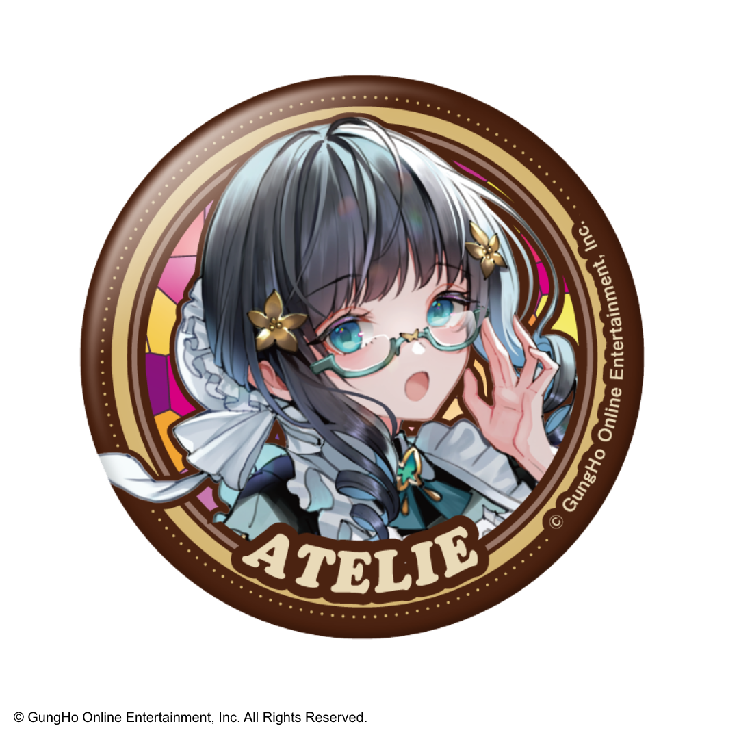 トレーディング缶バッジ（前半8種）- 『執事とメイドとパズドラカフェ』